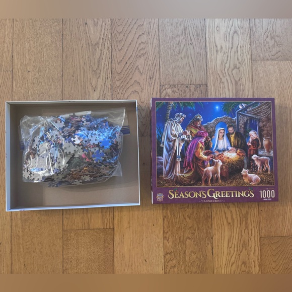 Masterpieces ~Bundle 3/$20~ 1000 Piece Puzzle A Child Is Born by Dona Gelsinger - Picture 7 of 12